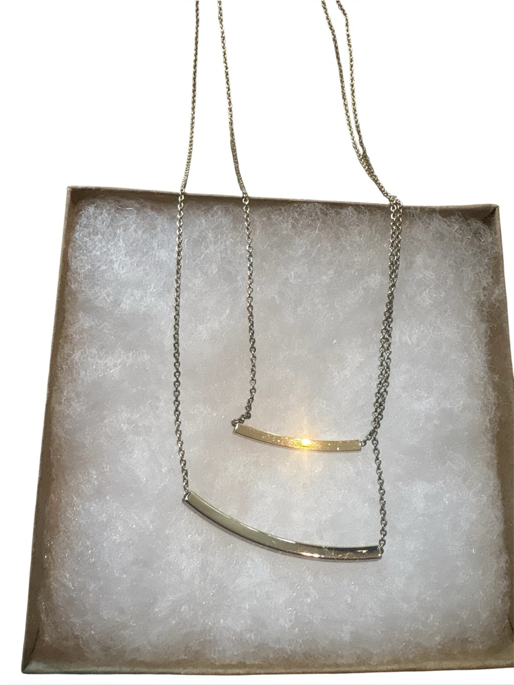 Stitch Fix Gold Double Stack Bar Necklace